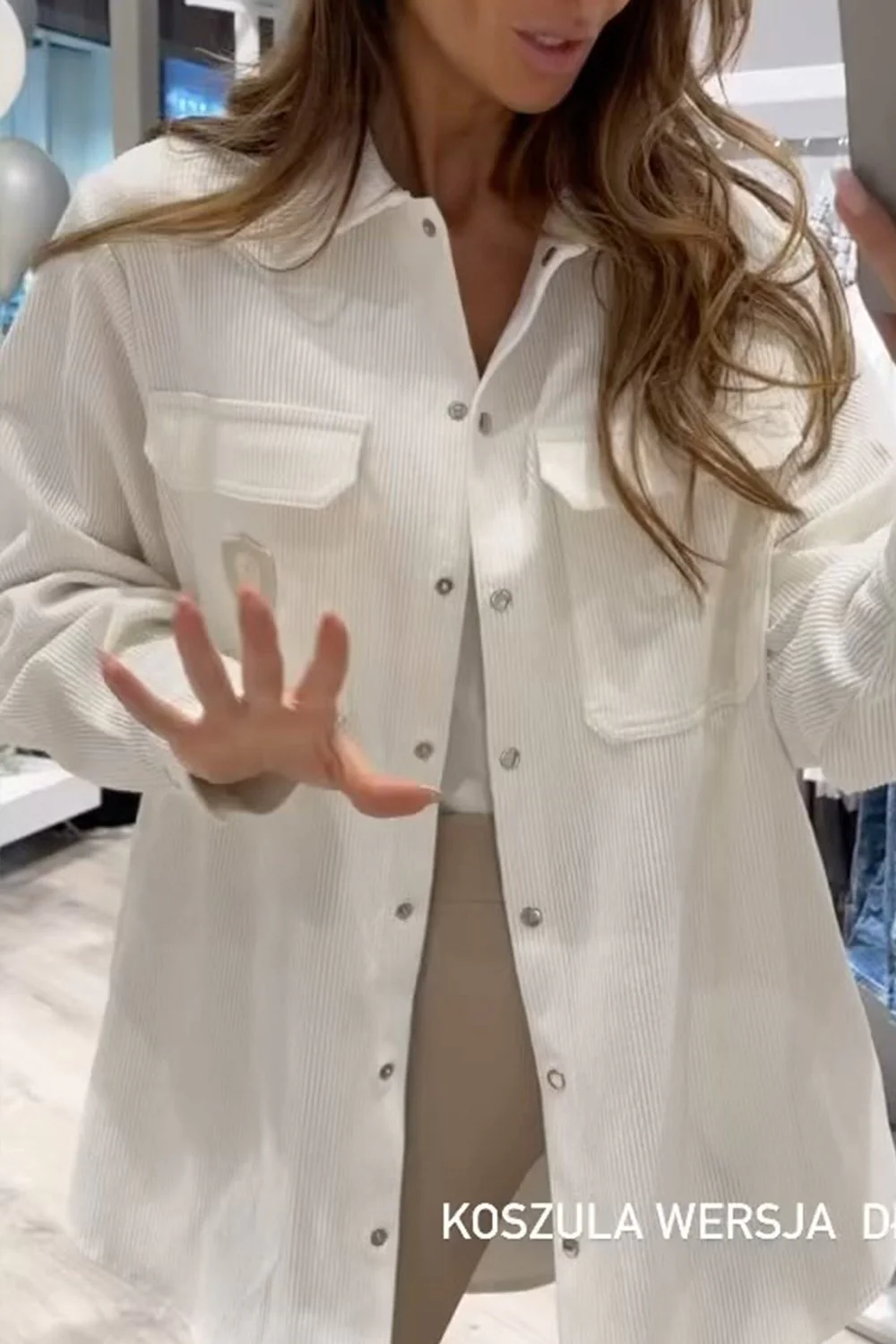 Women's Corduroy Loose Jacket Tops